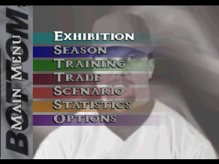 Bottom of the 9th title screen for Nintendo 64